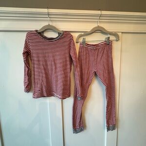 Burt’s Bees Candy Cane Stipe Pajama Set